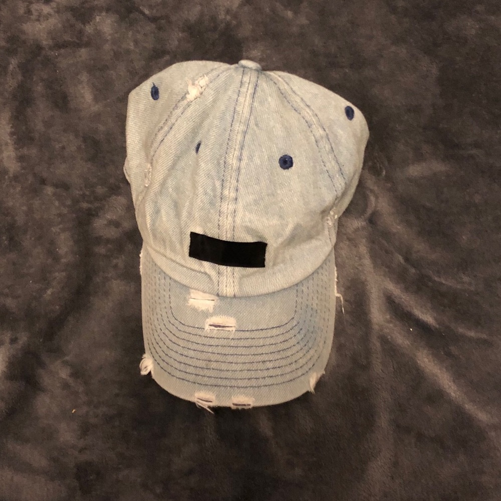Off white style denim hat